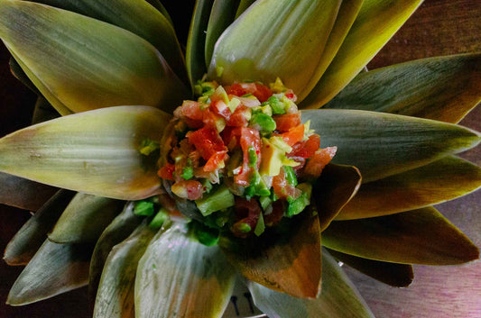 A Valentine’s Starter: Artichoke Bloom with Smoked Salmon Tartare