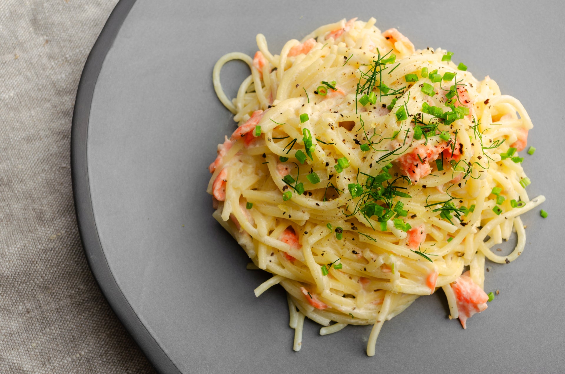 Smoked salmon fettuccine - the perfect leftovers recipe