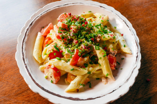 Smoked salmon vodka pasta