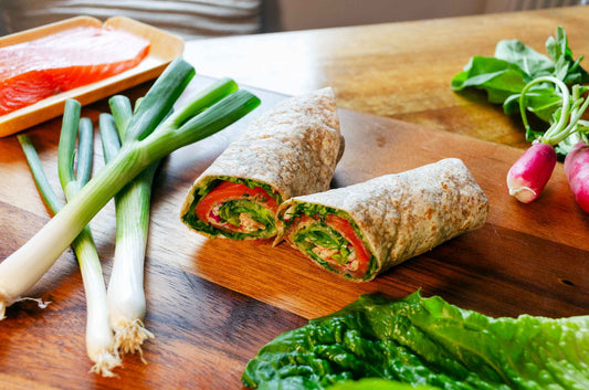 Smoked Salmon, Lettuce&Radish Tortilla Wrap