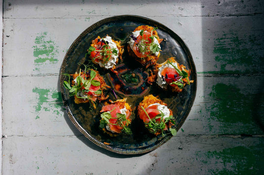 Butternut Squash&aPotato Rösti with Smoked Salmon