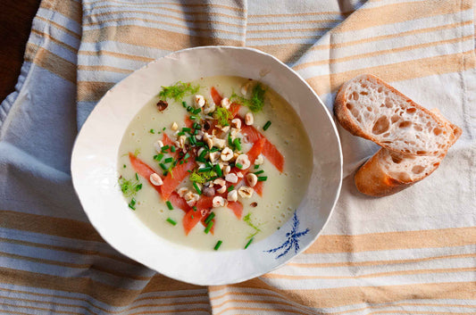 Potato&Fennel Velouté with Smoked Salmon