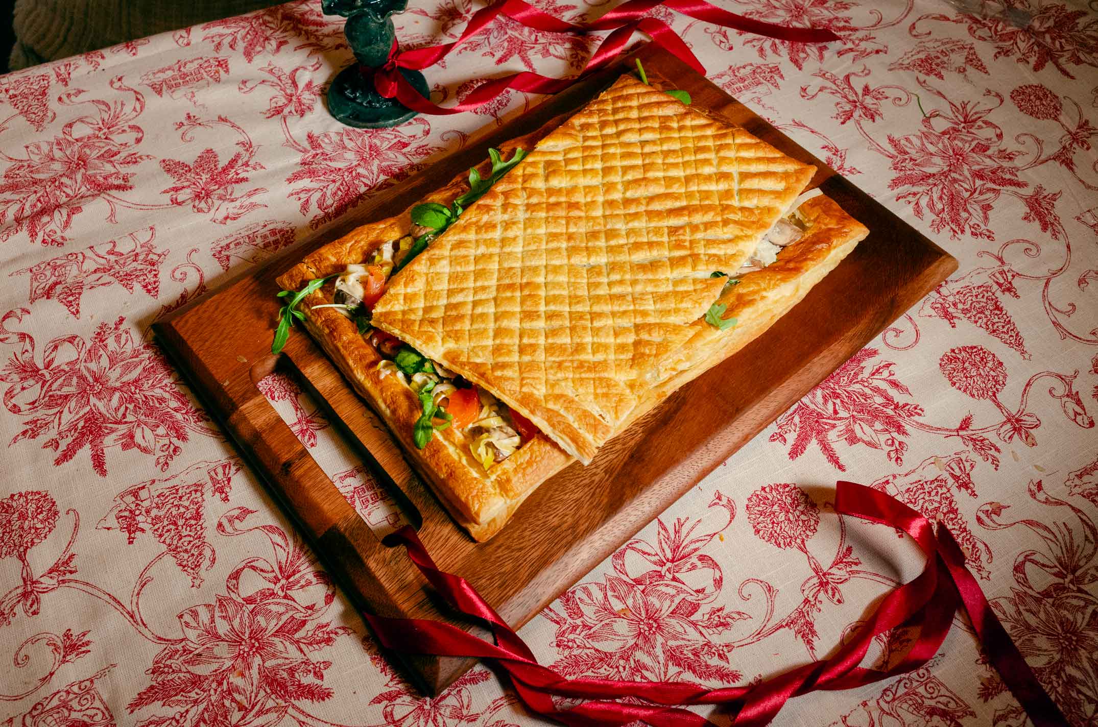 Smoked Salmon Christmas Pie