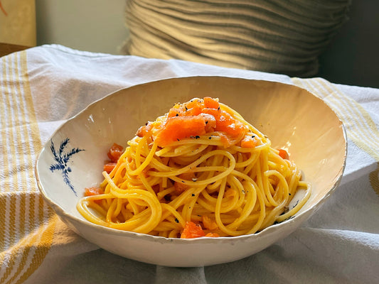 Sea-Style Carbonara with Smoked Salmon