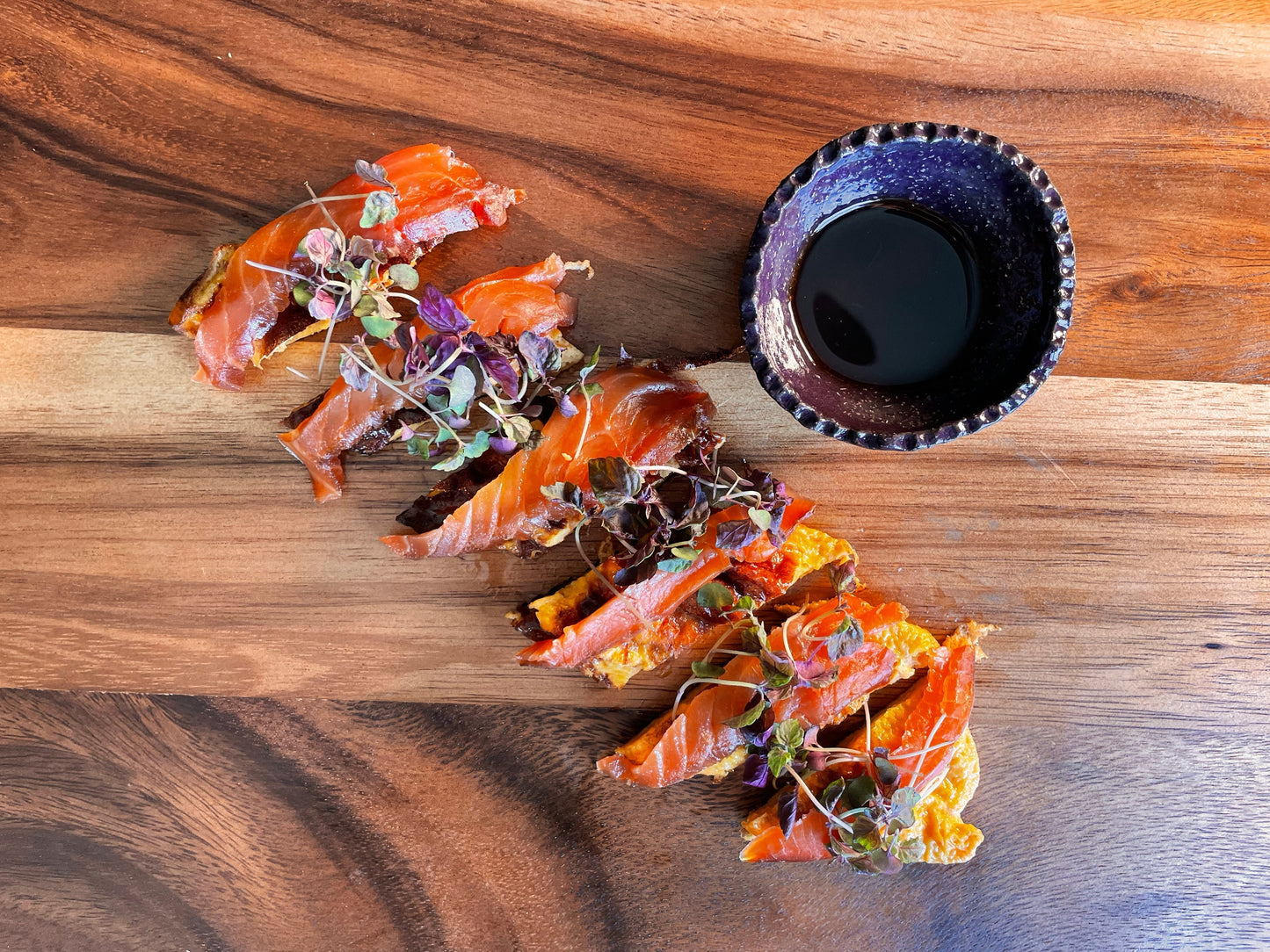 Japanese Omelette with Whisky&Soy Smoked Salmon