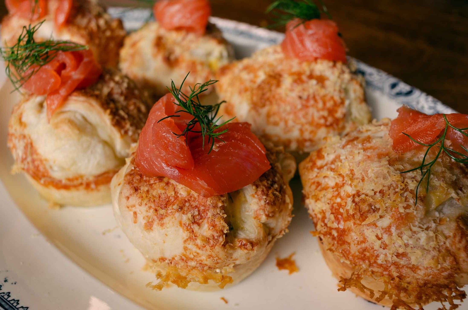 Smoked Salmon, Asparagus and Parmesan Muffins