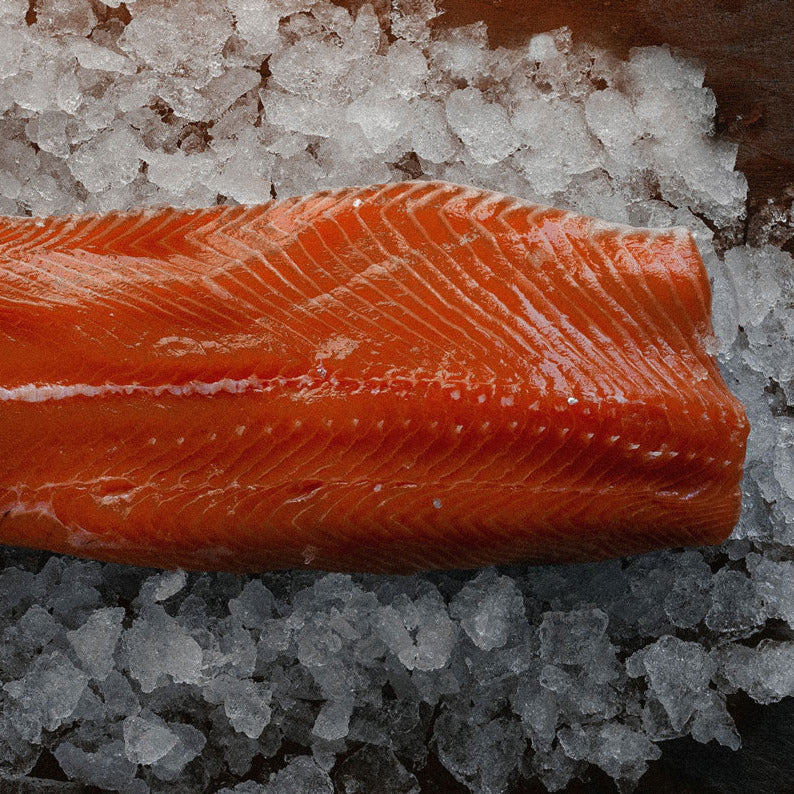Whole side fresh salmon